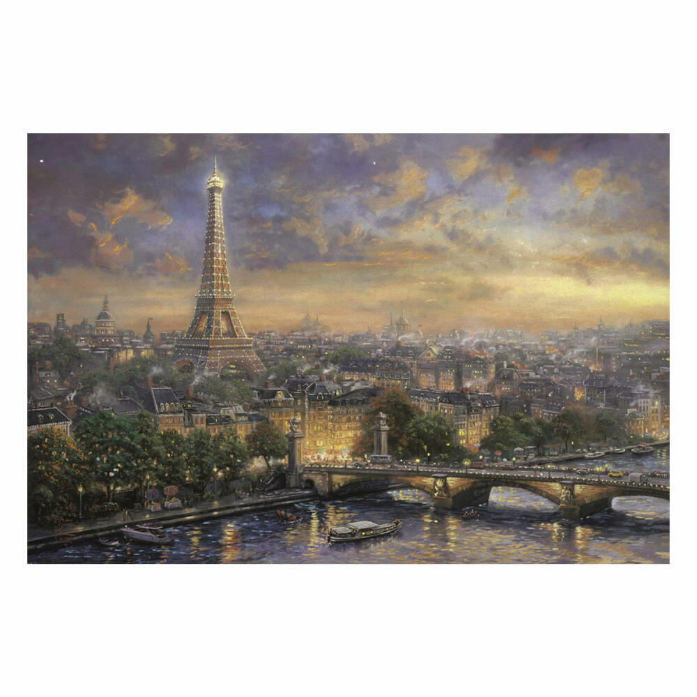 Schmidt Spiele Paris, Stadt der Liebe, Puzzle, Erwachsenenpuzzle, Thomas Kinkade, 1000 Teile, 59470