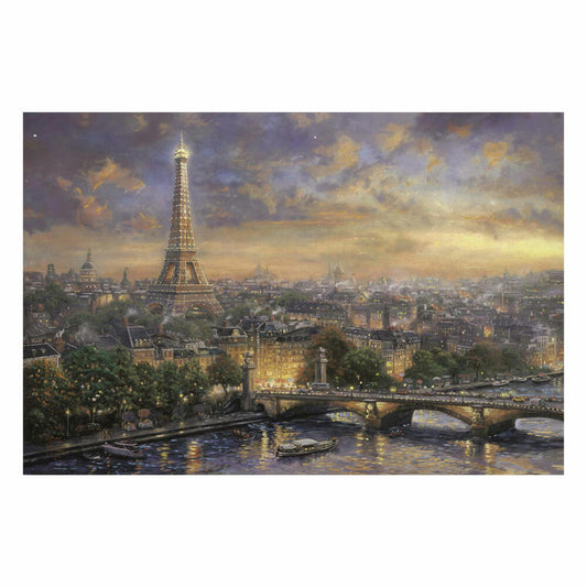 Schmidt Spiele Paris, Stadt der Liebe, Puzzle, Erwachsenenpuzzle, Thomas Kinkade, 1000 Teile, 59470