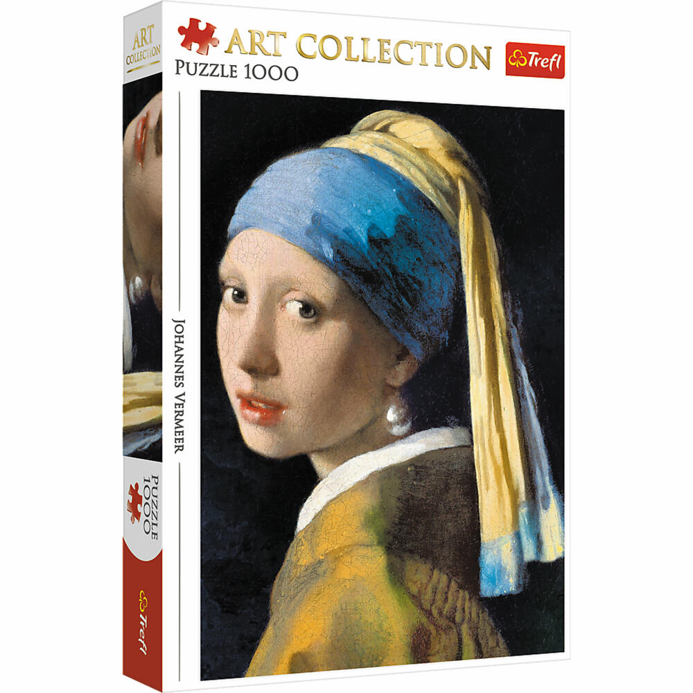 Trefl Puzzle Johannes Vermeer - Mädchen mit einem Perlenohrring, 1000 Teile, 68.3 x 48 cm, 10522