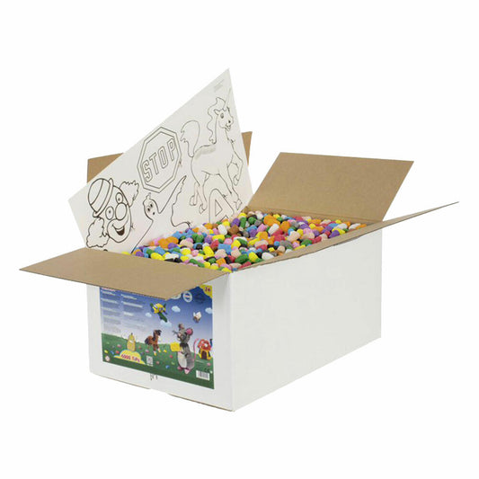 fischerTiP Refill Box XXL, Kreativ- und Bastelmaterial ohne Klebstoff, Kinder Spielzeug, Malen, Schneiden, Pressen, Formen, Motorikspielzeug, Biokunststoff, Bunt, 49115