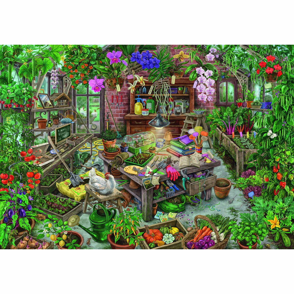 Ravensburger Exit Puzzle In The Greenhouse, Adult Puzzle, Guessing Game, Puzzle, Adult Puzzles, 368 Pieces, 16483