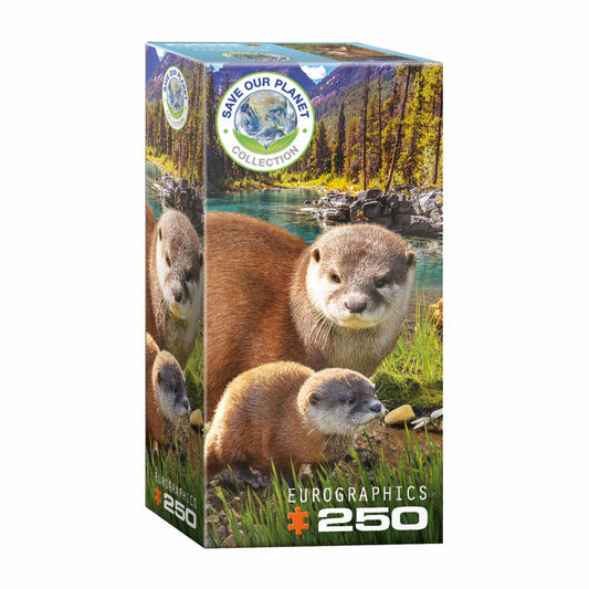 Eurographics Puzzle Otter, Mama mit Baby, 250 Teile, 33 x 48 cm, 8251-5558