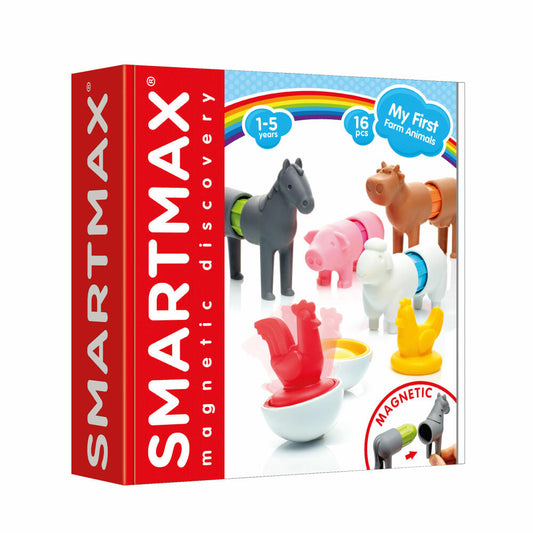 SmartMax My first Farm Animals, 16 pcs., Magnetic Game, Toy, Stacking Game, Children, SMX 221
