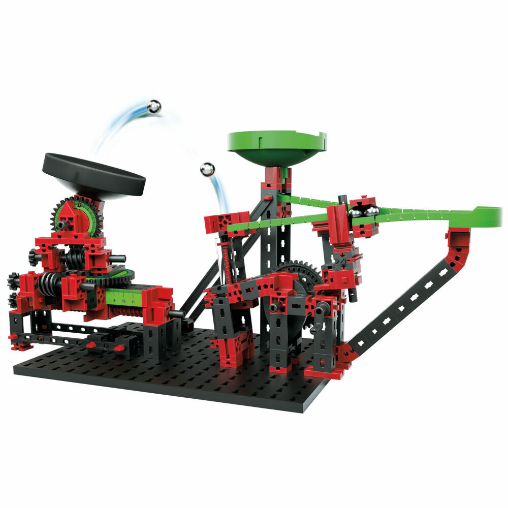 fischertechnik Profi Dynamic XM, 260-tlg., Rolling Action, Kugelbahn, Motorikspielzeug, Baukasten, 544618