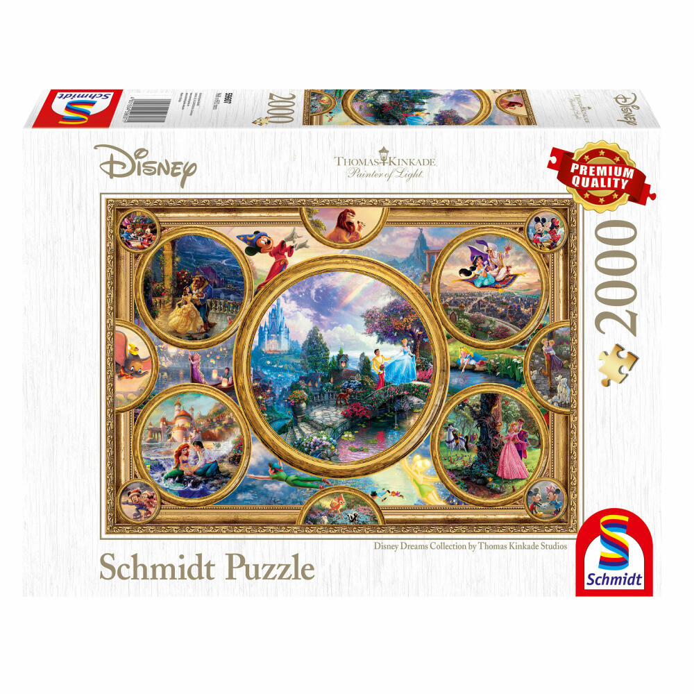 Schmidt Spiele Thomas Kinkade Disney Dreams Collection, 2000 pieces, adult puzzle, puzzle, jigsaw puzzle, 59607