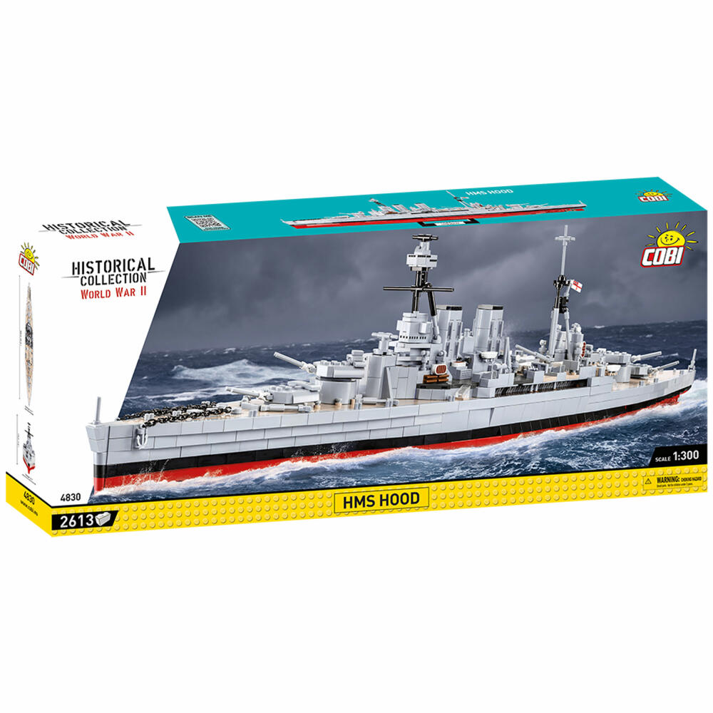 Cobi Klemmbausteinset HMS Hood Schlachtschiff, World War 2, Schiff, Spielzeug, 2613 Teile, 4830