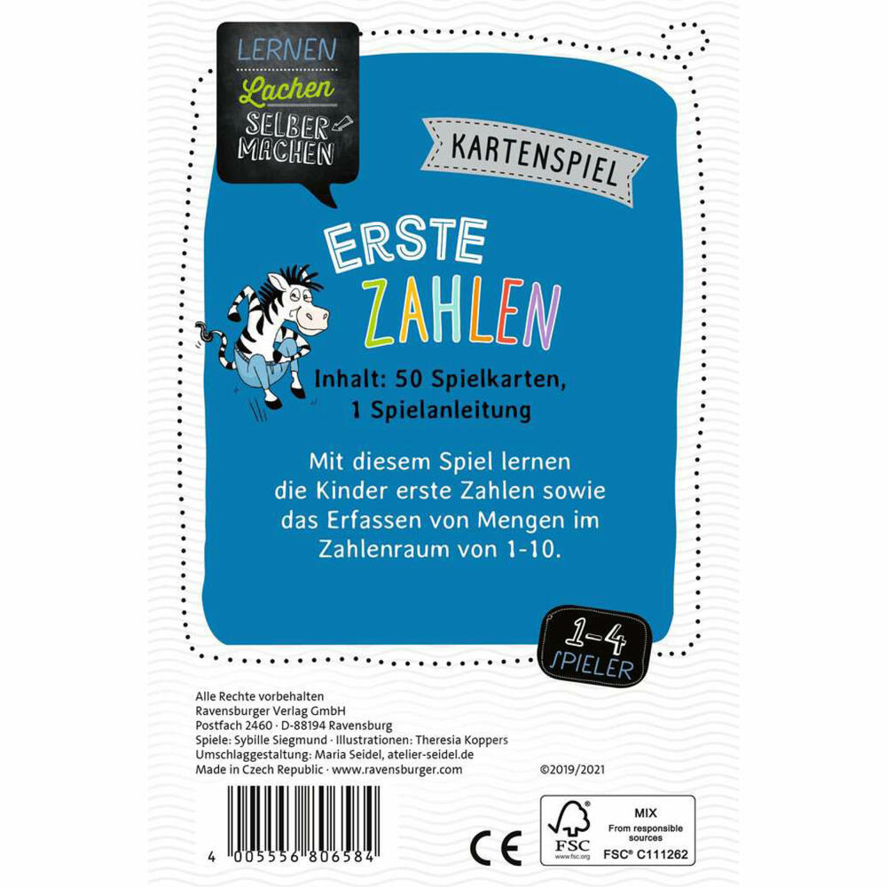 Ravensburger Lernspiel Lernen Lachen Selbermachen: Erste Zahlen, 80658