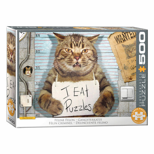 Eurographics Puzzle Gangsterkatze, 500 Teile, 68 x 48 cm, 6500-5786