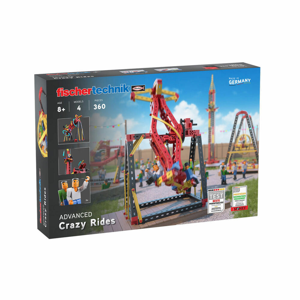 fischertechnik Advanced Crazy Rides, 364 pcs., construction kit, construction toy, fairground attractions, 569019