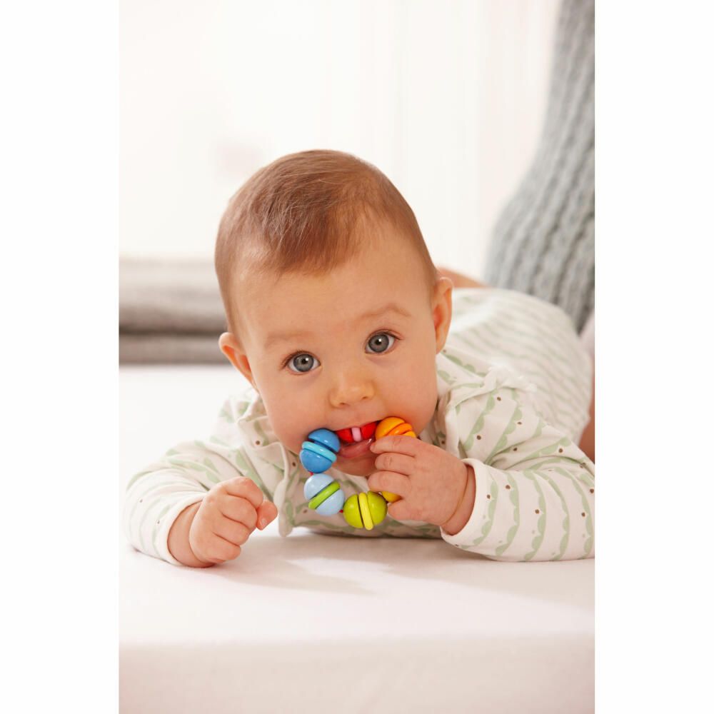 HABA Greifling Klapperding, Baby Spiele, Babyspiele, Rasseln, Klapper Ding, Spielzeug, 303927