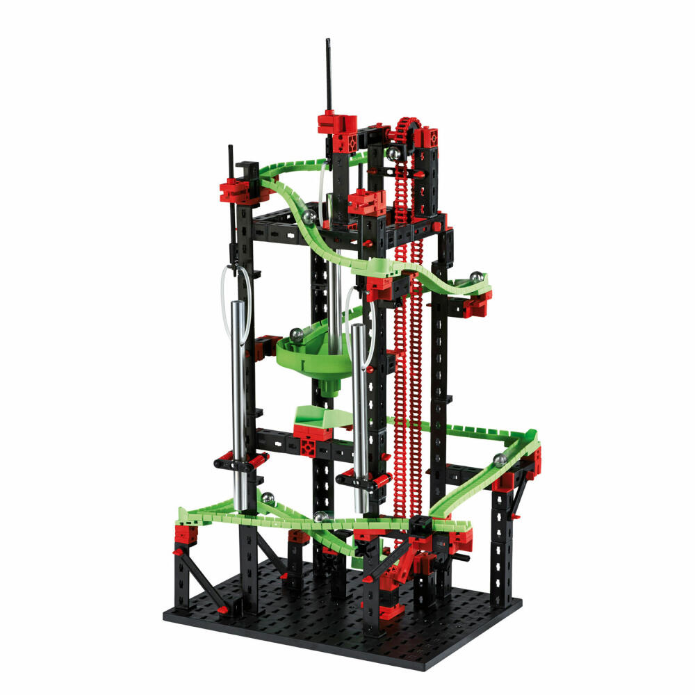 fischertechnik Profi Dynamic M, 550-tlg., Rolling Action, Kugelbahn, Motorikspielzeug, Baukasten, 533872