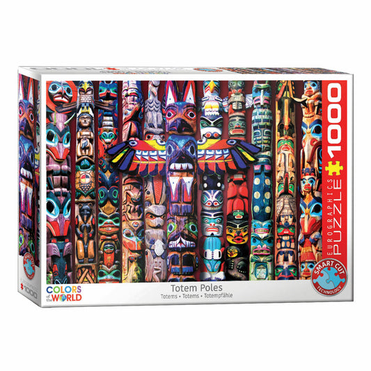 Eurographics Puzzle Canadian Totem Poles, 1000 pieces, 68 x 48 cm, 6000-5349