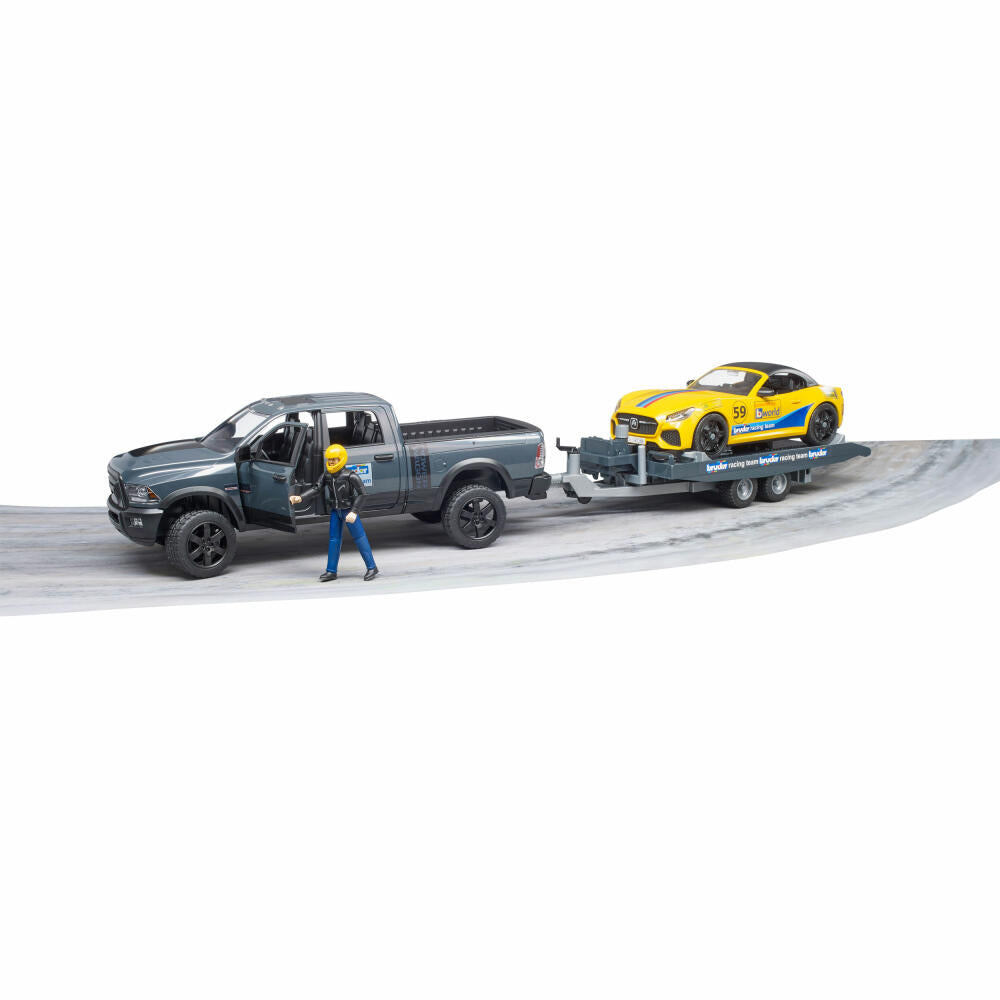 Bruder Freizeit RAM 250 Power Wagon, Roadster Bruder Racing Team, Rennauto, Modellfahrzeug, Modell Fahrzeug, Spielzeug, 02504