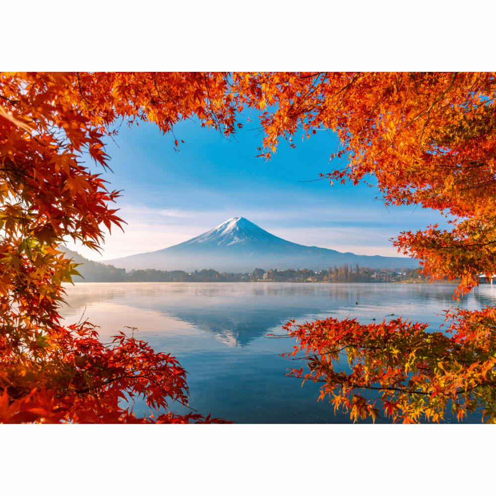 Schmidt Spiele Puzzle Herbstzauber am Fuji, Erwachsenenpuzzle, 1000 Teile, 58946