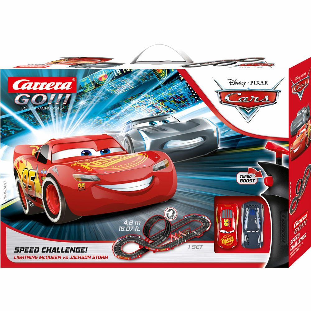 Carrera Disney Pixar Cars Speed ​​Challenge Race Track, Car, Racing Car, Race Track, GO Sets, 20062476