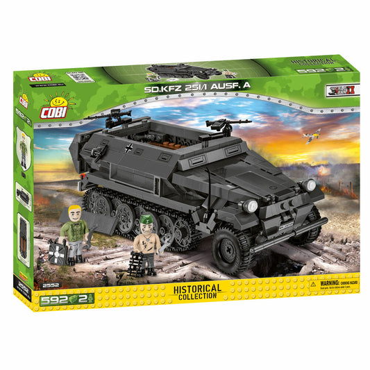 COBI Klemmbausteinset SD.KFZ. 251/1 Ausf. A, World War 2, Fahrzeug, Konstruktionsbausteine, Kunststoff, 593 Teile, 25521