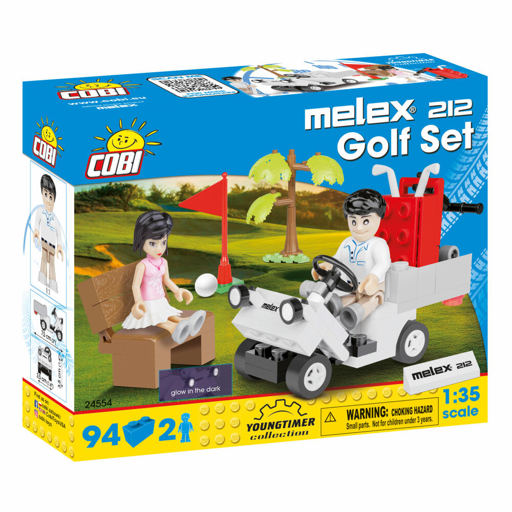 COBI Youngtimer Collection Melex 212 Golf Set, Auto, Fahrzeug, Sammelautos, Spielzeug, Spielen, Konstruktionsbausteine, 94 Teile, 24554
