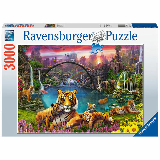 Ravensburger Puzzle Tiger in a Paradisiacal Lagoon, Adult Puzzle, Adult Puzzles, 3000 Pieces, 16719