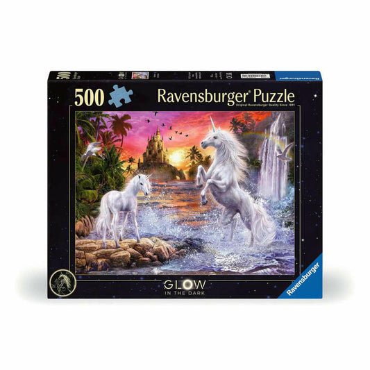 Ravensburger Puzzle Einhörner am Fluss, Erwachsenenpuzzle, 500 Teile, 12000471