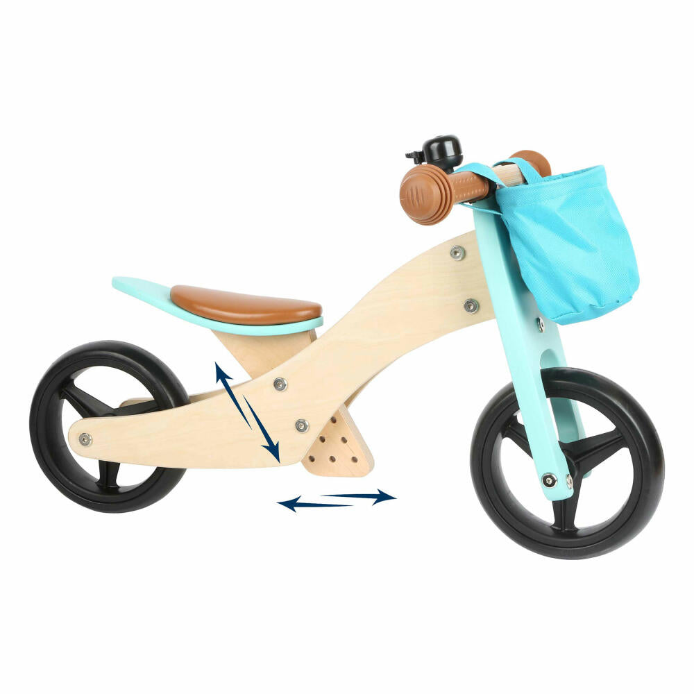 Legler Small Foot Laufrad-Trike 2 in 1 Türkis, Spielzeug, ab 12 Monate, 11610