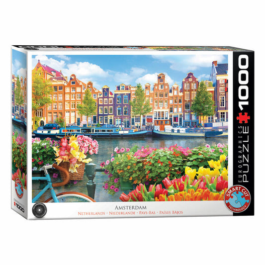 Eurographics Puzzle Amsterdam, Netherlands, Smart Cut, 1000 pieces, 68 x 48 cm, 6000-5865