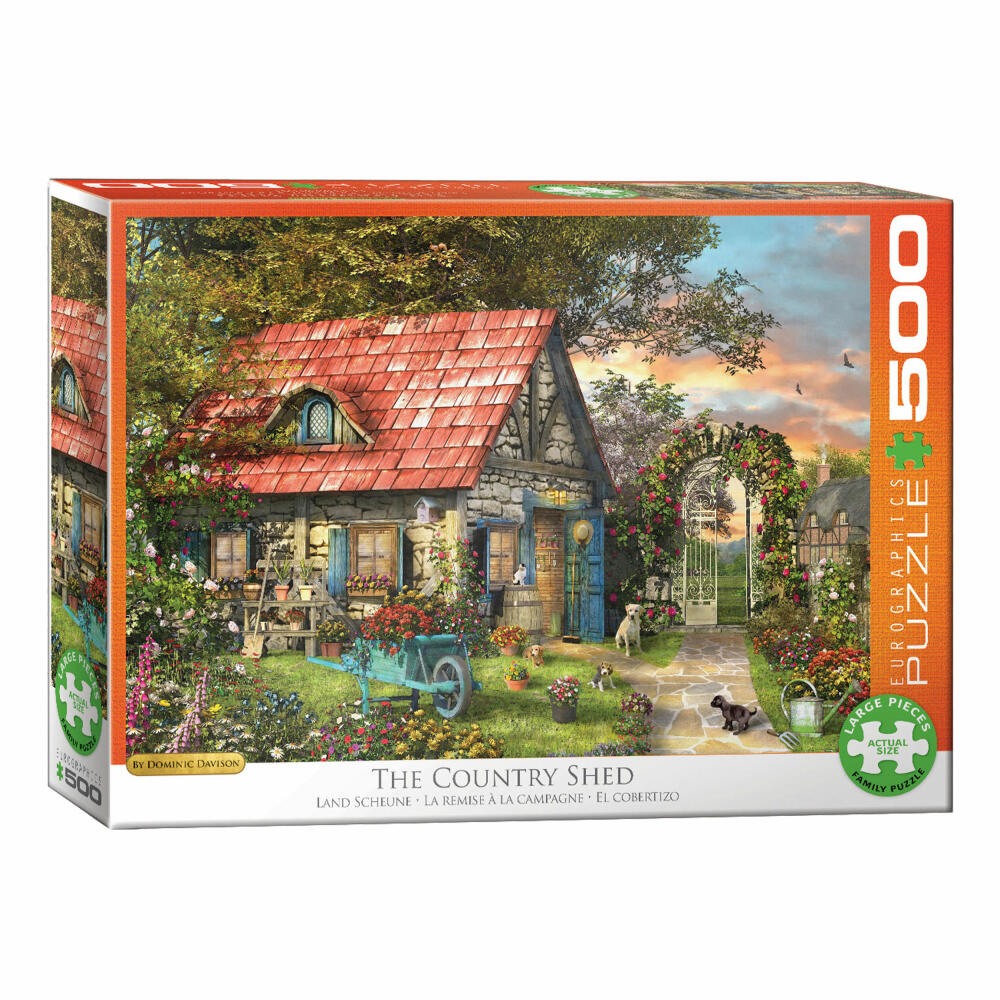 Eurographics Puzzle Die Landscheune, Farm, 500 Teile, 68 x 48 cm, 6500-0971