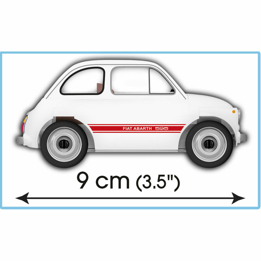COBI Youngtimer Collection 1965 Fiat 500 Abarth 595, Car, Vehicle, Collectible Cars, Toys, Games, Construction Blocks, Plastic, 65 Parts, 24524