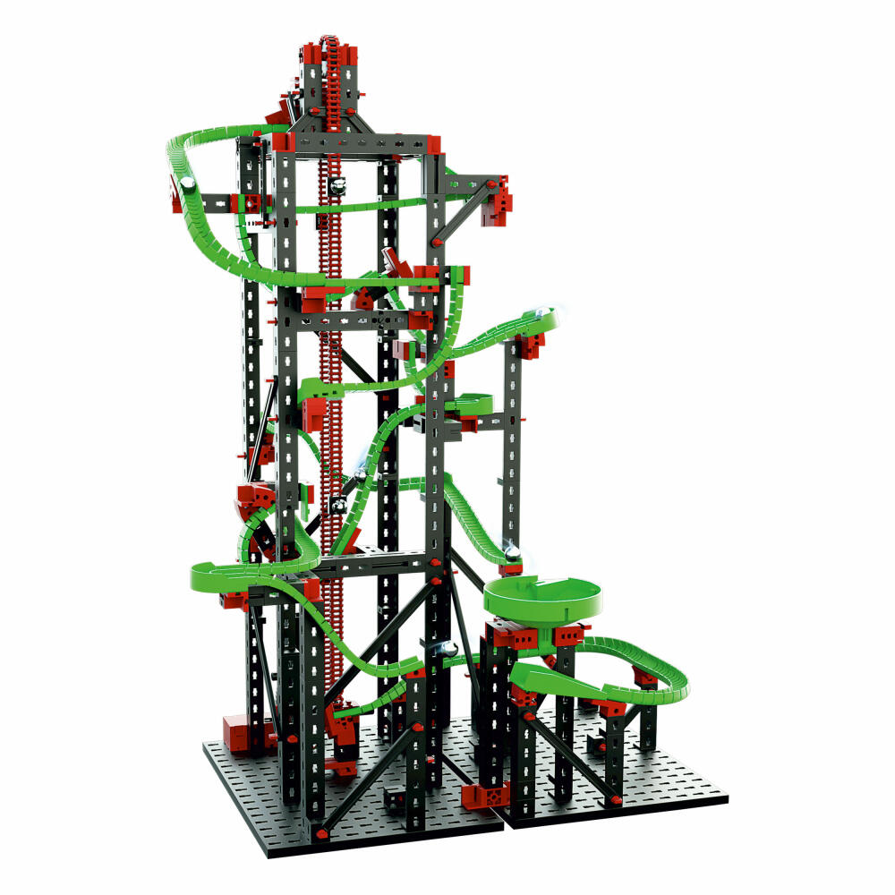 fischertechnik Profi Dynamic L2, 780-tlg., Rolling Action, Kugelbahn, Motorikspielzeug, Baukasten, 536621
