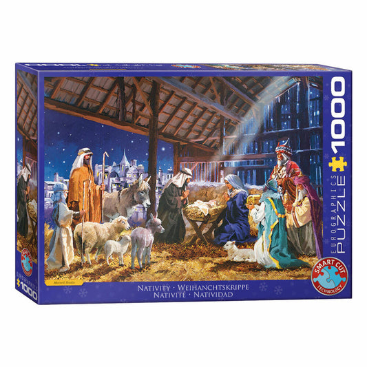 Eurographics Puzzle Weihnachtskrippe, Smart Cut, 1000 Teile, 68 x 48 cm, 6000-5830