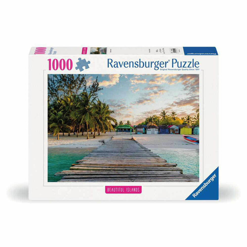 Ravensburger Puzzle Karibische Insel, Erwachsenenpuzzle, 1000 Teile, 12000159