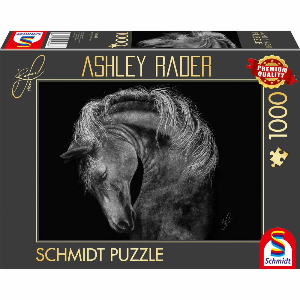Schmidt Spiele Puzzle Power Pferd Im Zeichen der Stärke , Ashley Rader, Erwachsenenpuzzle, 1000 Teile, 58543