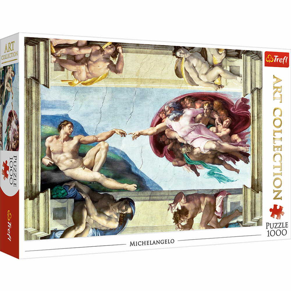 Trefl Puzzle Michel Angelo - Die Schöpfung, 1000 Teile, 68.3 x 48 cm, 10590