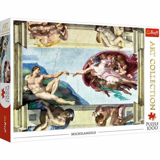 Trefl Puzzle Michel Angelo - Die Schöpfung, 1000 Teile, 68.3 x 48 cm, 10590