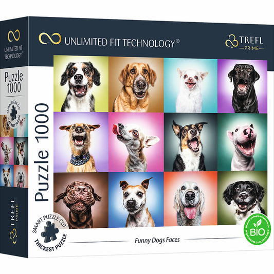 Trefl Puzzle UFT Funny Dog Faces, 1000 pieces, 68.3 x 48 cm, 10706