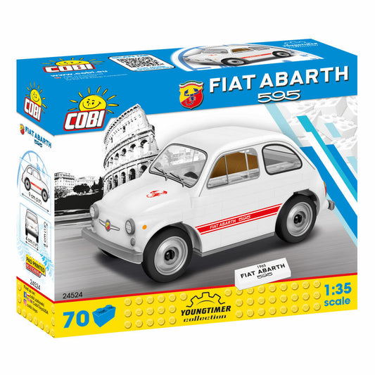 COBI Youngtimer Collection 1965 Fiat 500 Abarth 595, Auto, Fahrzeug, Sammelautos, Spielzeug, Spielen, Konstruktionsbausteine, Kunststoff, 65 Teile, 24524