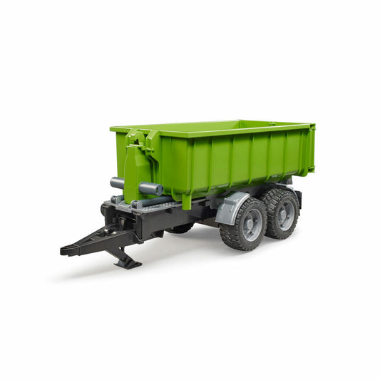 Bruder Agriculture Hook Lift Trailer for Tractors, Tipper Trailer, Model Vehicle, Model Vehicle, Toy, 02035