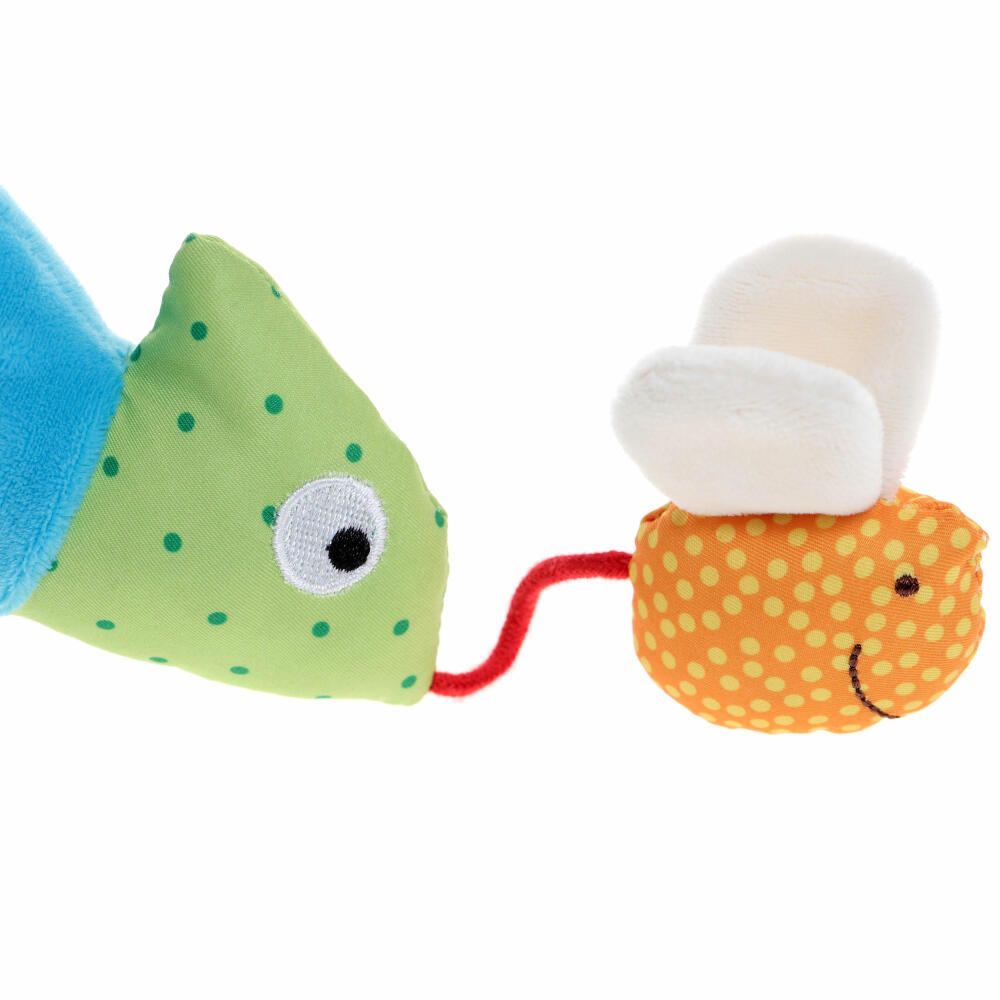 sigikid Anhänger Chamäleon, Greifling, Rassel, Babyschalenanhänger, Babyspielzeug, Baby Spielzeug, für Babyschale, Polyester, 41056