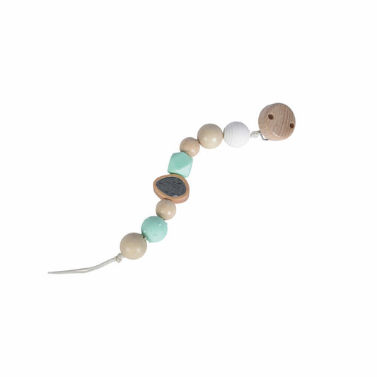 Eichhorn Baby Pure Schnullerkette, mit Clip, Schnuller Kette, Schnullerband, Baby, ab 0 Monaten, Holz, 100005700