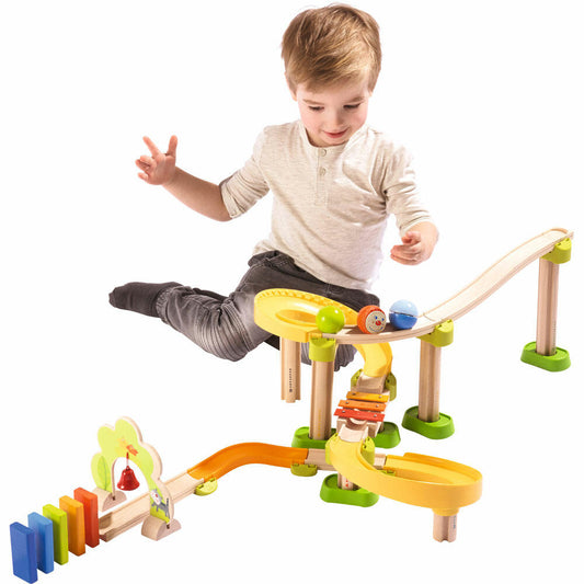 HABA Kullerbü Kugelbahn Sim-Sala-Kling, Holzkugelbahn, Spielzeug, Kinder, ab 2 Jahren, 1302056001