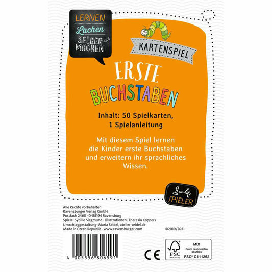 Ravensburger Lernspiel Lernen Lachen Selbermachen: Erste Buchstaben, 80659