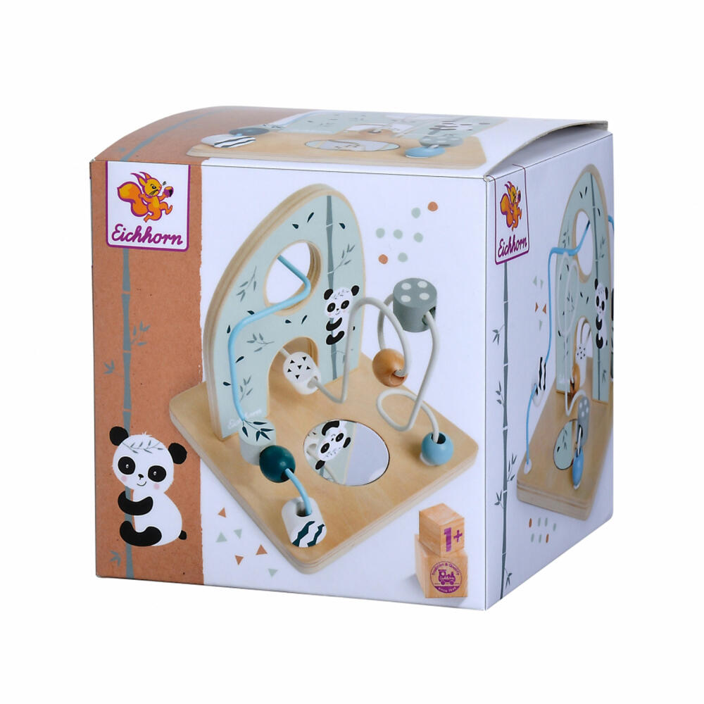 Eichhorn Motorikschleife, Motorikspielzeug, Motorik Spielzeug, Schiebespiel, Holz, 100003803