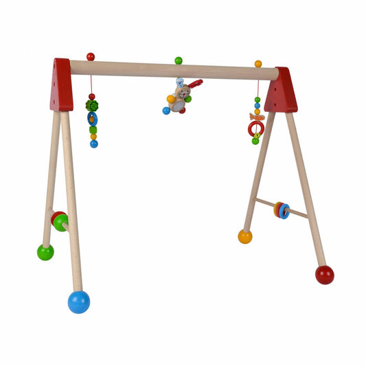 Eichhorn Baby Gym Spielbogen, Spieltrapez, Babyspielgerät, Spielzeug, Holz, 100017032