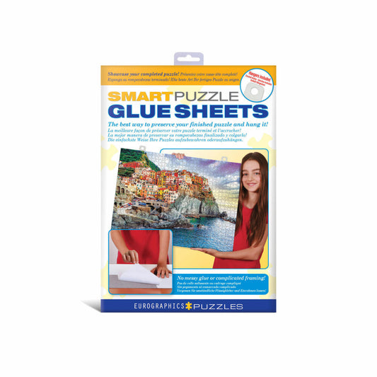 Eurographics Puzzle-Klebefolien Smart Glue, 8 Stück, 26.2 x 19 cm, 8955-0101
