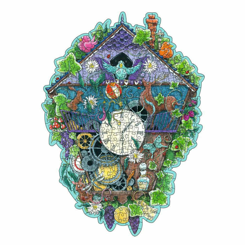 Ravensburger Wooden Puzzle Cuckoo Clock, 300 pieces, contour wooden puzzle, from 12 years, 12000759