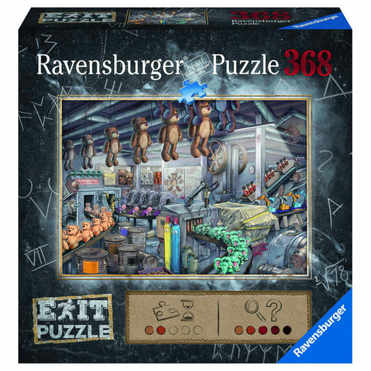 Ravensburger Exit Puzzle In the Toy Factory, Adult Puzzle, Guessing Game, Puzzle, Adult Puzzles, 368 Pieces, 16484