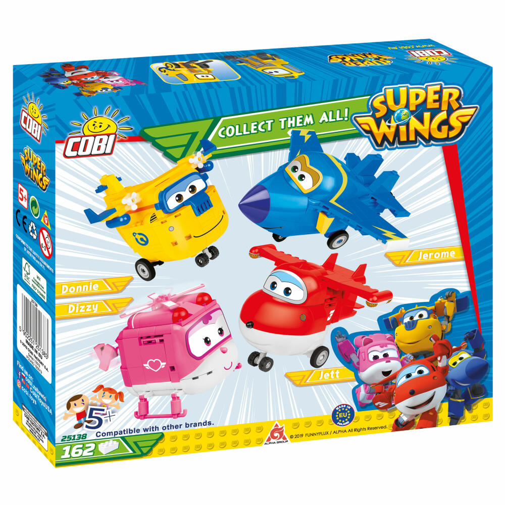 COBI Super Wings Sammy, Airplane, Children's Series, Toy, Construction Blocks, 162 Pieces, 25138