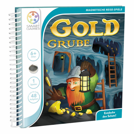 Smart Games Magnetic Travel Games Gold Mine, Travel Game, Children's Game, Children's Game, from 6 years, SGT 280 DE-8