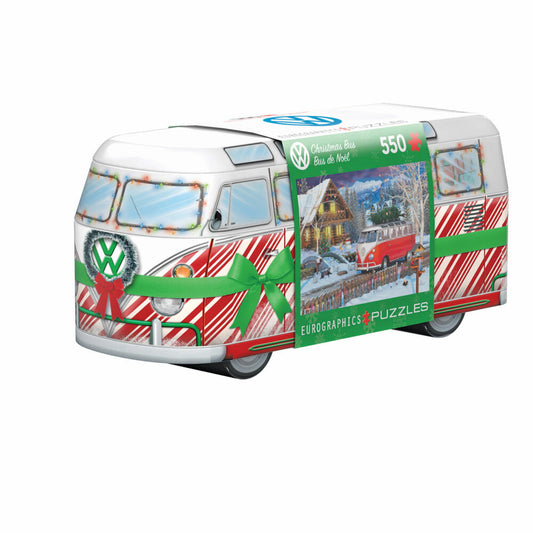 Eurographics Puzzle VW Christmas Bus in Puzzledose, 550 Teile, 33 x 48.3 cm, 8551-5664