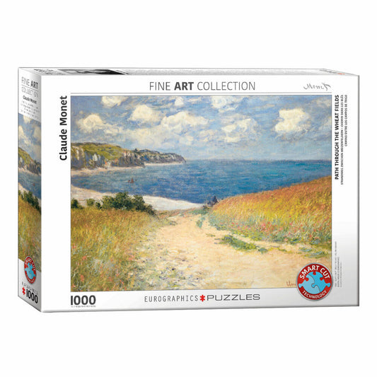 Eurographics Puzzle Beach Path Between Wheat Fields by Claude Monet, 1000 pieces, 68 x 48 cm, 6000-1499