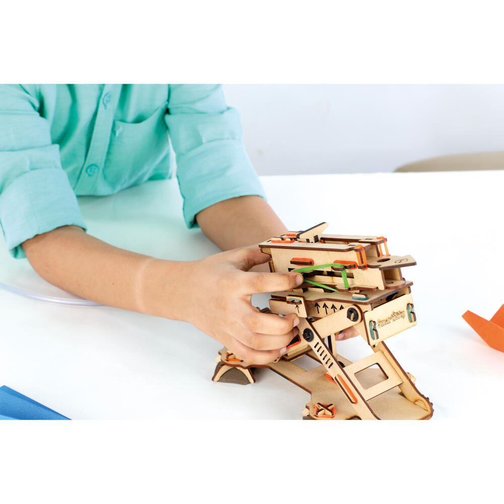 Smartivity Bausatz Plane Launcher, Kinderspiel, Logikspiel, Lernspielzeug, ab 6 Jahren, Holz, STY 104